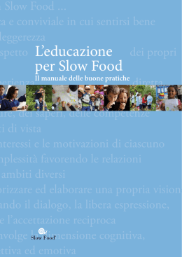 Manuale delle buone pratiche Slow Food