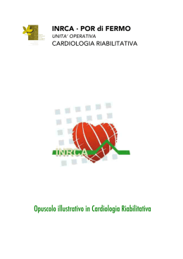 Opuscolo illustrativo in Cardiologia Riabilitativa