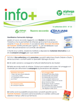 Nuovo accordo - Alliance Healthcare