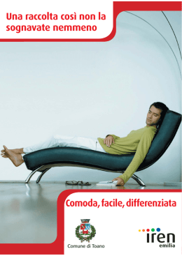 Opuscolo Raccolta Differenziata: informazioni