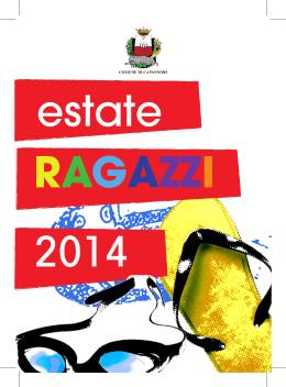 Brochure informativa Attivit&agrave; Estive 2014