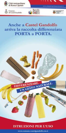 Opuscolo informativo