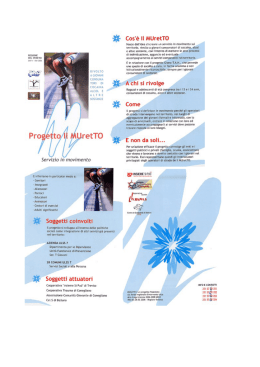 Opuscolo progetto Il MUretTo