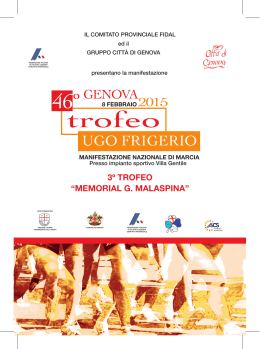 Opuscolo frigerio 2015 - Gruppo Città di Genova