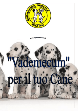 scarica in formato pdf - Canile Dog Kennel Service srl