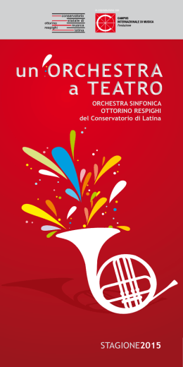 Stagione 2015 - Conservatorio Statale di Musica | Latina