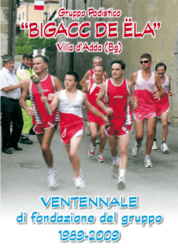 opuscolo Ventennale 1989-2009