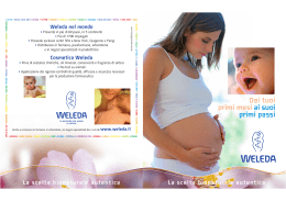 Dai primi mesi ai primi passi