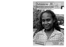 opuscolo in bianco e nero - Servizio Ministeri in favore dei Bambini