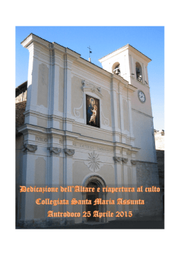 opuscolo lavori 2015 - Parrocchia di Antrodoco