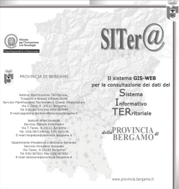 opuscolo (pdf 1.99M). - Provincia di Bergamo