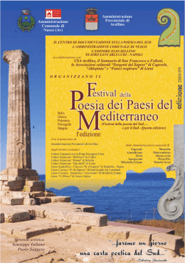 opuscolo 2008.cdr - Centro di documentazione sulla poesia del Sud