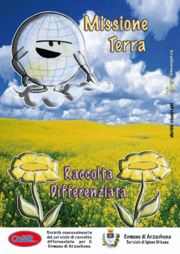 Opuscolo informativo scuole Arzachena