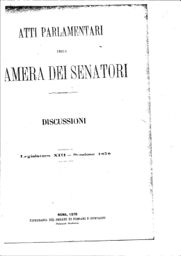 Page 1 TI &igrave; L DlSCUSSH) ROMA, 1878 `UPOGRAFIA DEL SENATO