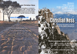 Opuscolo BZ-ultimo.pub - Associazione Culturale Christian Hess