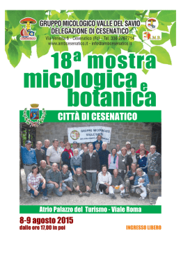 opuscolo cesenatico 2015 - AMB Delegazione Cesenatico