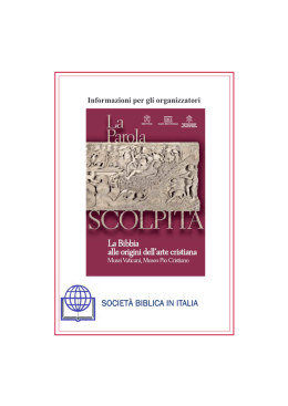 Opuscolo - la parola scolpita x organizzatori