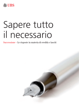 Il diritto successorio