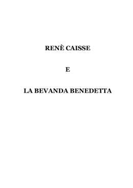 Rene Caisse e la bevanda benedetta v.1.1