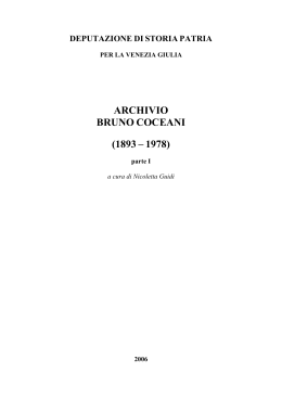 Inventario parziale - Archivio di Stato di Trieste