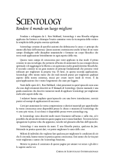 la scala del tono - Scientology Volunteer Ministers