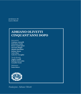 Adriano Olivetti cinquant`anni dopo