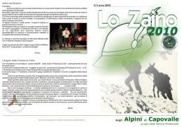 Zaino - Gruppo Alpini di Capovalle