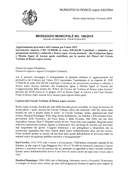 MM NO. 196-2015 - Comune di Ronco S. Ascona