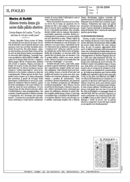il foglio - Medicina e Persona