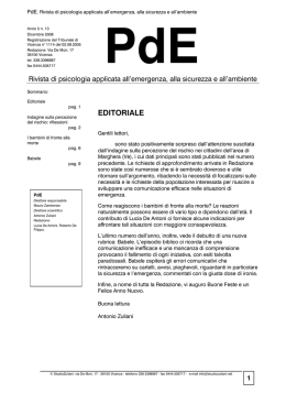 PdE n 13 - Sicurezzalavoroweb.it > Home