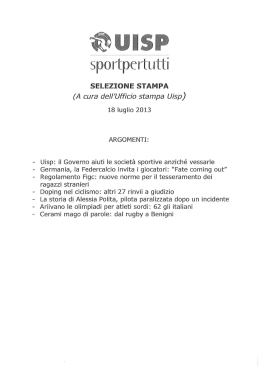 Scarica il pdf - Uisp intranet