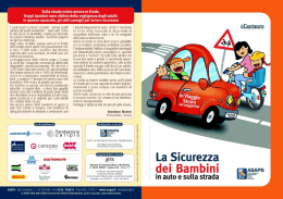 La Sicurezza dei bambini in auto e sulla strada