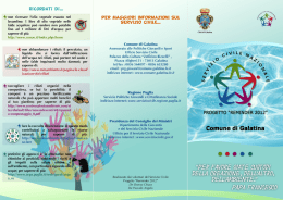 Opuscolo informativo Servizio Civile Nazionale