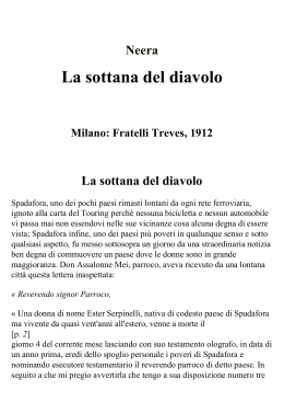 La sottana del diavolo - Biblioteca Nazionale Braidense