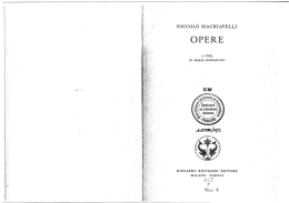 NICCOLO MACHIAVELLI