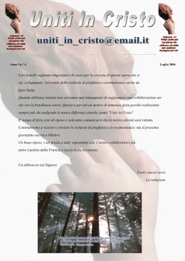 Luglio - Uniti In Cristo