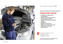 Sicurezza e tutela della salute nel settore dei veicoli