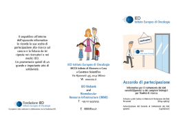 brochure - Istituto Europeo di Oncologia