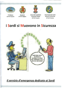 opuscolo - Questure sul web