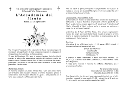 Pubblicità Accademia 2014 - opuscolo con iscrizione
