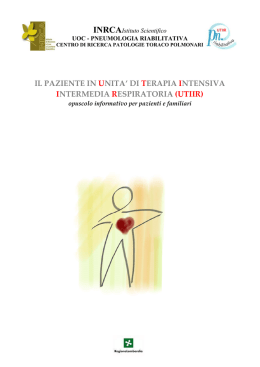 Opuscolo informativo per pazienti e familiari