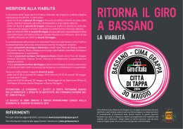 GiroItalia Viabilità1 - Comune di Bassano del Grappa