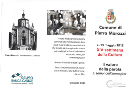 XIV Settimana della cultura - opuscolo