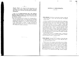 CRITICA E BIBLIOGRAFIA