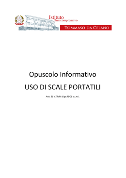 Opuscolo SCALE - istituto onnicomprensivo &ldquo;tommaso da celano&rdquo;