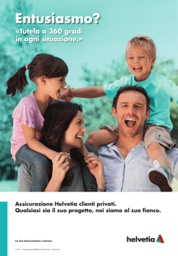 Assicurazioni clienti privati - opuscolo