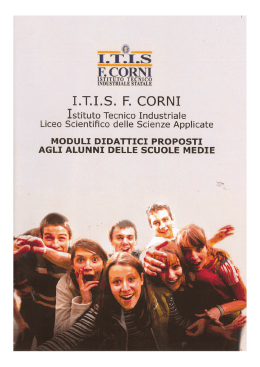 Opuscolo Medie - ITIS FERMO CORNI