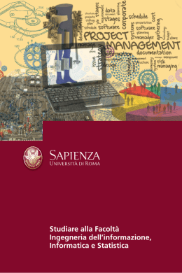Scarica l`opuscolo illustrativo - Facolt&agrave; di Ingegneria dell