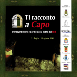opuscolo 2011 - Comune di Corsano