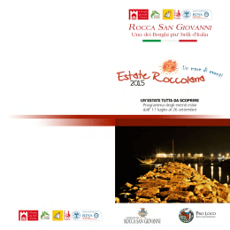 Scarica qui gratuitamente la brochure dell`Estate Roccolana 2015
